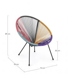 Лаунж-кресло плетеное с подушками-thumbs-Фото3