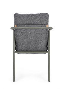 Кресло металлическое с подушками Garden Relax Leonida алюминий, тик, олефин зеленый Фото 5