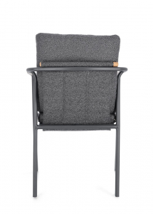 Кресло металлическое с подушками Garden Relax Leonida алюминий, тик, олефин антрацит Фото 5