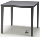 Стол пластиковый обеденный Scab Design Timo алюминий, полипропилен антрацит Фото 1