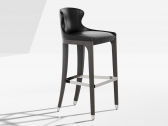 Стул барный с обивкой Potocco Miura бук, сталь, искусственная кожа Фото 8
