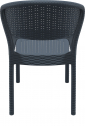 Стул пластиковый плетеный Siesta Contract Daytona стеклопластик антрацит Фото 9