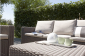 Комплект пластиковой мебели Keter California 3 seater set пластик с имитацией плетения капучино, песочный Фото 6