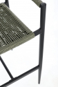 Кресло плетеное барное Garden Relax Jandia алюминий, роуп антрацит, зеленый Фото 9