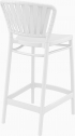 Стул пластиковый полубарный Siesta Contract Portofino стеклопластик, полипропилен белый Фото 8