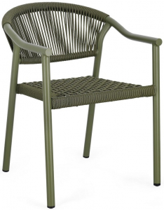 Кресло металлическое плетеное Garden Relax Canarias алюминий, искусственный ротанг плющ Фото 1