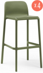 Комплект пластиковых барных стульев Faro Set 4