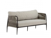 Диван двухместный плетеный Nodo Eva алюминий, роуп, ткань Фото 20