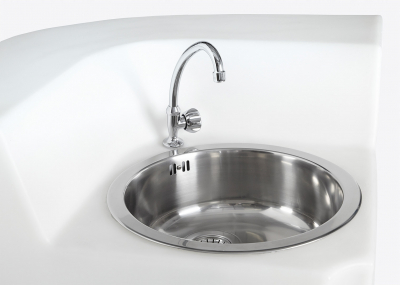 Стойка пластиковая барная светящаяся с мойкой SLIDE Jumbo Corner with sink полиэтилен белый Фото 13