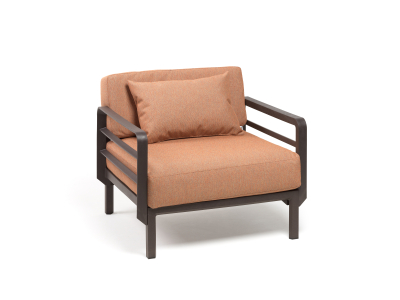 Кресло пластиковое с подушками Nardi Maximo Poltrona EXTRA_Atelier стеклопластик, акрил терра, Sunset Copper Фото 6