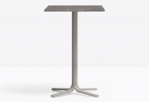 Подстолье металлическое барное PEDRALI Fluxo алюминий, сталь темно-бежевый Фото 4