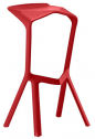 Стул барный пластиковый Plank Miura полипропилен красный Фото 1