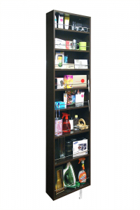 Поворотный зеркальный шкаф Shelf.On Драйв Шелф ЛДСП венге Фото 2
