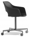 Кресло офисное на колесах PEDRALI Babila сталь, алюминий, стеклопластик черный Фото 1