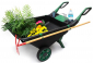 Тачка-тележка садовая Gardeck Garden Cart пластик черный, темно-зеленый Фото 1