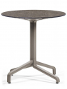 Стол пластиковый обеденный Nardi Frasca Maxi Fix Laminato алюминий, компакт-ламинат HPL тортора Фото 1