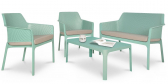 Комплект пластиковой мебели Nardi Net Relax стеклопластик ментоловый Фото 4
