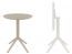 Стол пластиковый складной Siesta Contract Sky Folding Table 60 сталь, пластик бежевый Фото 2