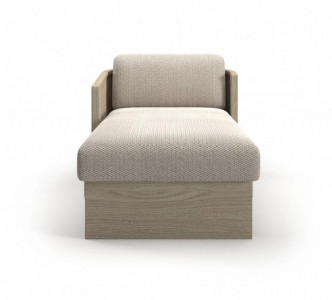 Лаунж-лежак с подушкой SNOC Elythia Ash тик, роуп, акрил пепельный Фото 4