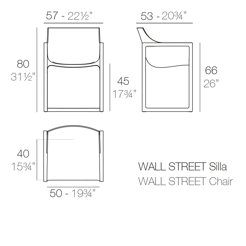 Кресло пластиковое Wall Street Basic, черный