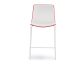 Стул пластиковый барный PEDRALI Tweet металл, стеклопластик белый, красный, белый Фото 6