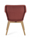 Кресло плетеное с подушкой Garden Relax Allison тик, роуп, олефин натуральный, алый Фото 4