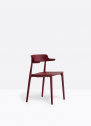 Кресло деревянное PEDRALI Nemea алюминий, ясень, фанера красный Фото 4