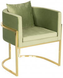 Кресло металлическое с обивкой-thumbs-Фото4