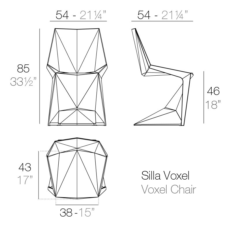 Стул пластиковый Voxel Basic, черный