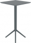 Комплект пластиковых барных складных столов Siesta Contract Sky Folding Bar Table 60 Set 4 сталь, пластик темно-серый Фото 6