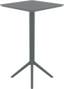 Стол пластиковый барный складной Siesta Contract Sky Folding Bar Table 60 сталь, пластик темно-серый Фото 6