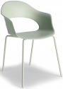 Кресло пластиковое Scab Design Lady B сталь, технополимер зеленый шалфей Фото 1