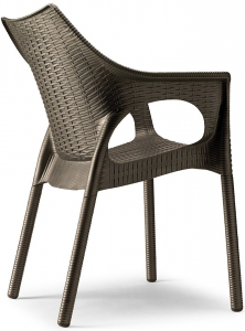 Кресло пластиковое Scab Design Olimpia Trend алюминий, полипропилен бронза Фото 1