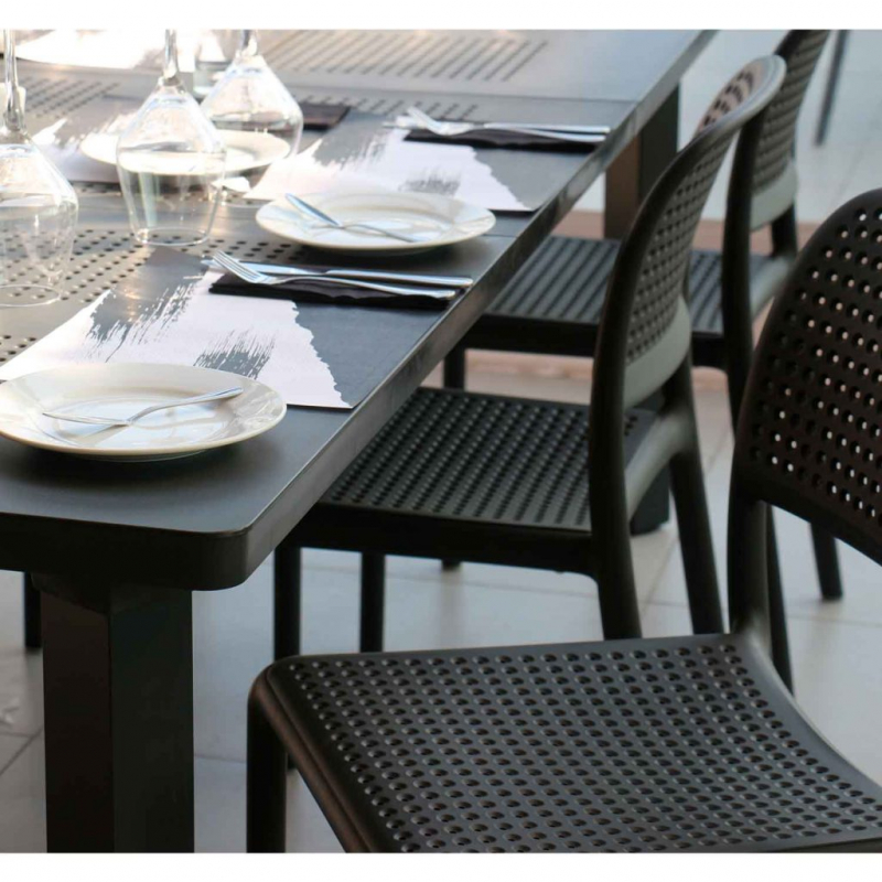 Стул пластиковый Bora Bistrot, антрацит