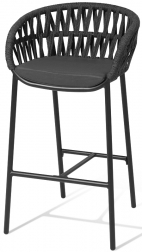 Кресло барное плетеное с подушкой-thumbs-Фото1