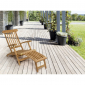 Шезлонг-лежак деревянный Garden Relax Steamer Maryland тик коричневый Фото 6