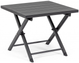 Столик металлический складной для шезлонга Garden Relax Taylor алюминий темно-серый Фото 4