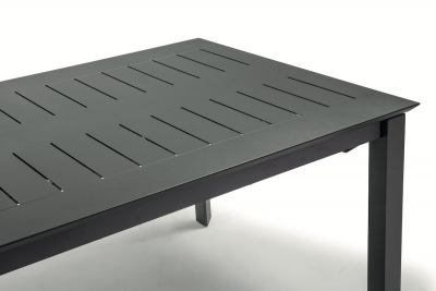 Стол металлический раздвижной Grattoni Panarea алюминий антрацит Фото 8