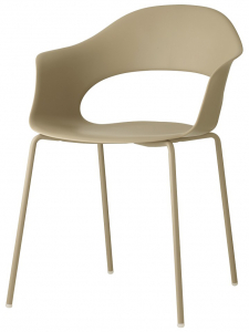 Кресло пластиковое Scab Design Lady B Go Green сталь, технополимер тортора Фото 6