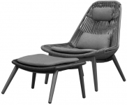 Кресло-шезлонг с пуфом Como Кресло-шезлонг с пуфом Como