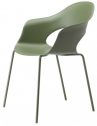 Кресло пластиковое Scab Design Lady B Go Green сталь, технополимер оливковый Фото 12