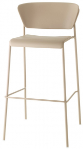 Стул пластиковый полубарный Scab Design Lisa Technopolymer Go Green сталь, технополимер тортора Фото 6