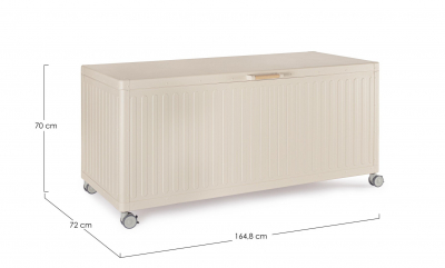 Сундук металлический Garden Relax Ocean M алюминий, сталь шелковый Фото 2