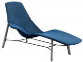 Шезлонг с обивкой Tacchini Atoll ясень, металл, ткань Фото 1