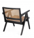 Кресло лаунж деревянное Garden Relax Galia тик, искусственный ротанг черный Фото 4