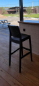 Стул пластиковый барный Siesta Contract Jamaica стеклопластик антрацит Фото 20