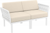 Диван пластиковый двухместный с подушками Portofino Lounge
