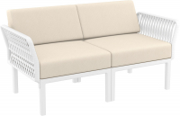 Диван пластиковый двухместный с подушками Portofino Lounge