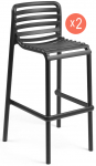 Комплект пластиковых барных стульев Doga Stool Set 2