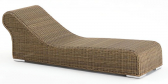 Шезлонг-лежак плетеный без матраса Maurizi s.n.c. Antibes металл, искусственный ротанг натуральный Фото 6